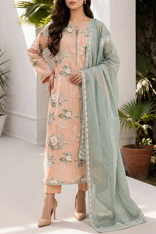 Printed Lawn Stitched 3 Piece