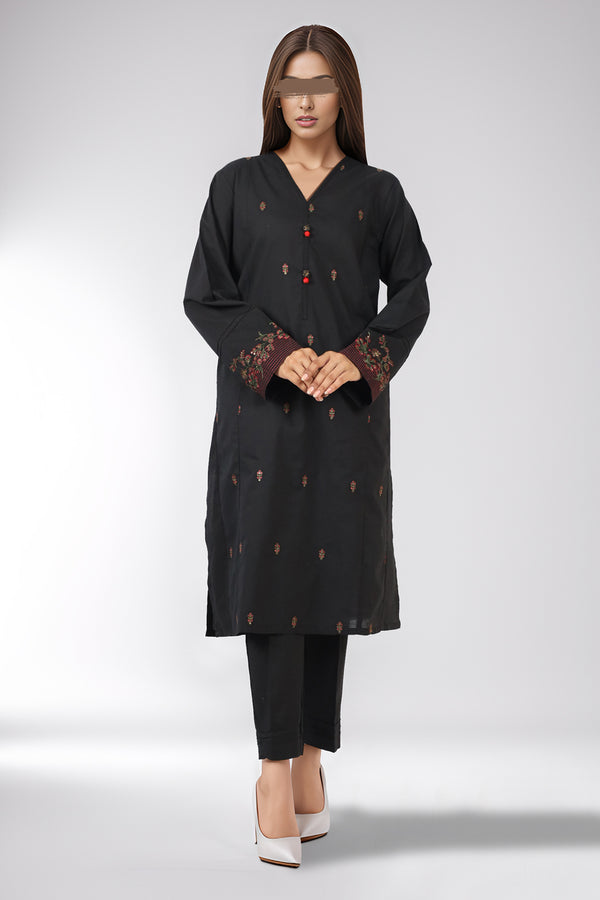 Luxury Pret Embroidered Cotton Stitched 2 Piece Shirt/Trouser