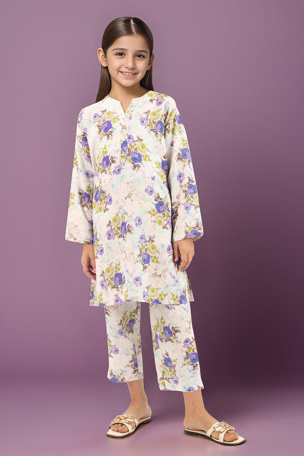 Printed Karandi Stitched Shirt/trouser For Kids