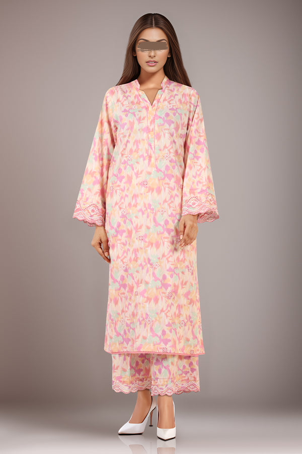 Printed Embroidered Lawn Stitched 2 Piece (Shirt/Trouser)