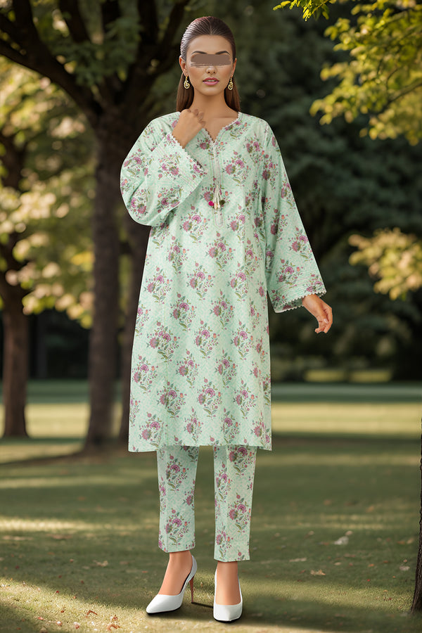 Printed Lawn Stitched/Unstitched 2 Piece (Shirt/Trouser)