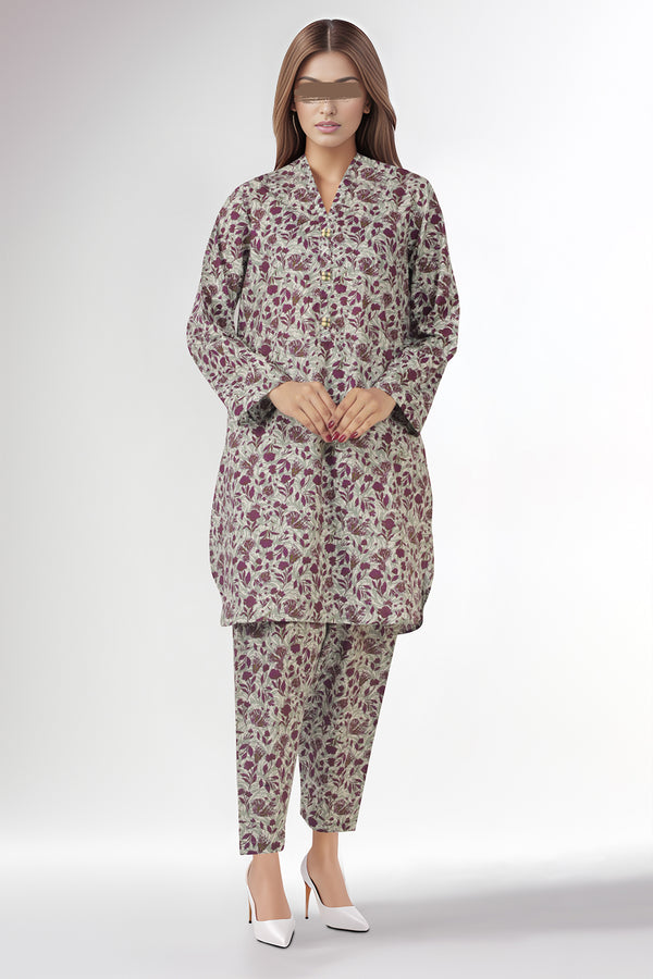 Printed Lawn Stitched 2 Piece (Shirt/Trouser)