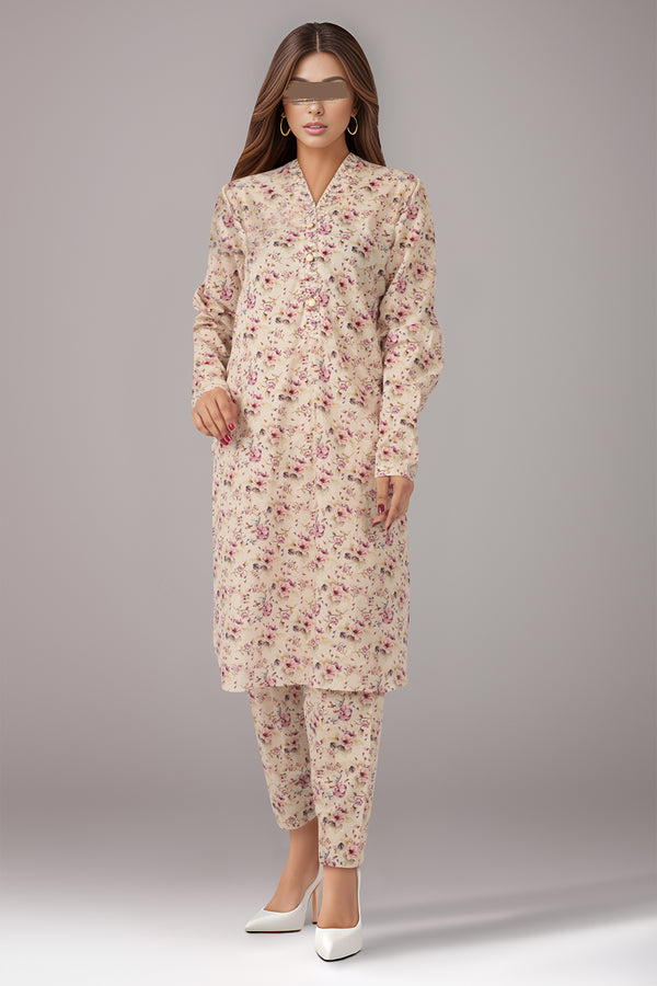 Printed Lawn Stitched 2 Piece (Shirt/Trouser)