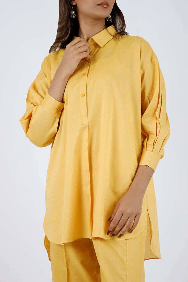 Cotton Jacquard Stitched 2 Piece (Shirt/Trouser)