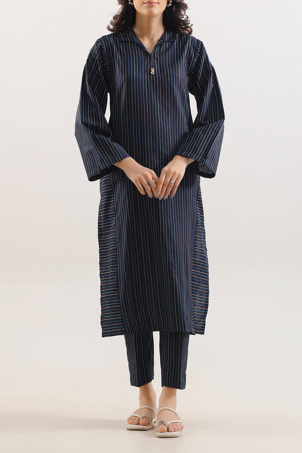 Cotton Jacquard Stitched 2 Piece (Shirt/Trouser)