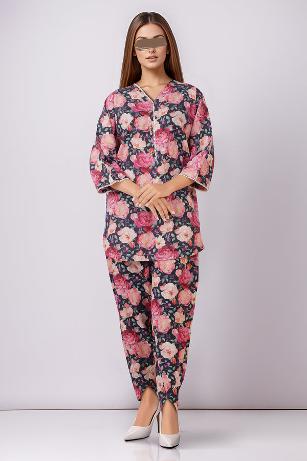 Printed Lawn Stitched 2 Piece (Shirt/Trouser)