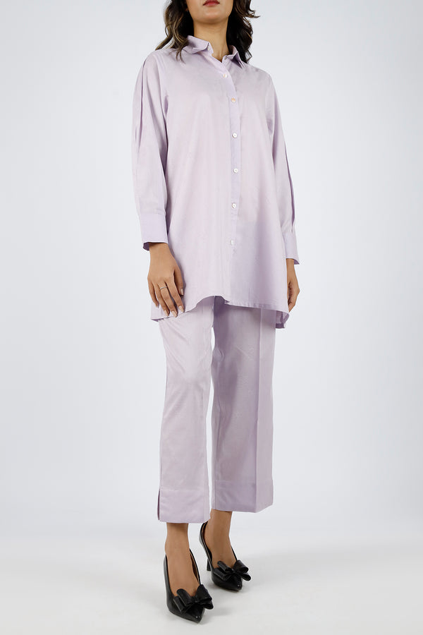 Cotton Jacquard Stitched 2 Piece (Shirt/Trouser)