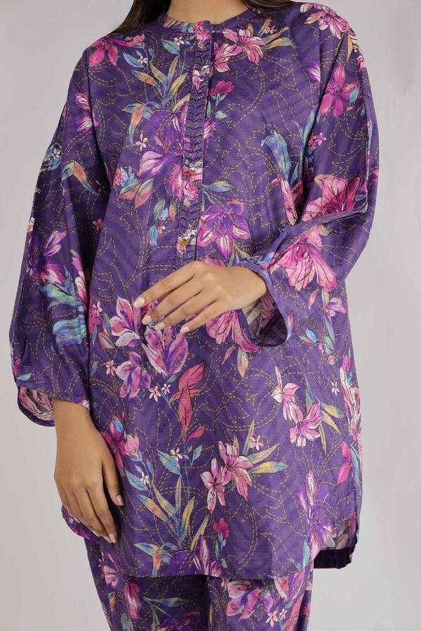 Stitched Self Jacquard 2 Piece (Shirt/Trouser)