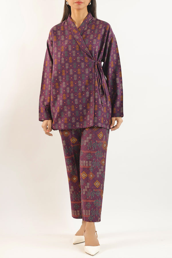 Printed Khaddar Stitched 2 Piece (Shirt/Trouser)