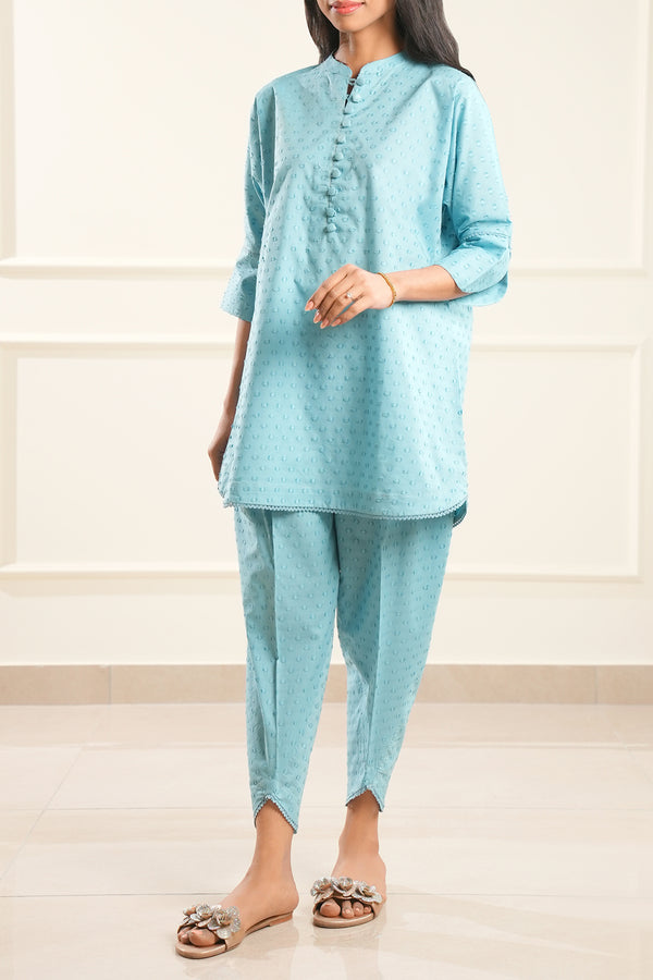 Reverse Jacquard Stitched 2 Piece (Shirt/Trouser)