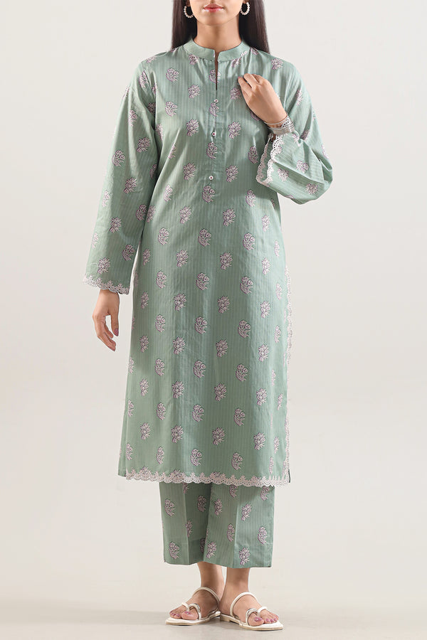 Printed Embroidered Lawn Stitched 2 Piece (Shirt/Trouser)