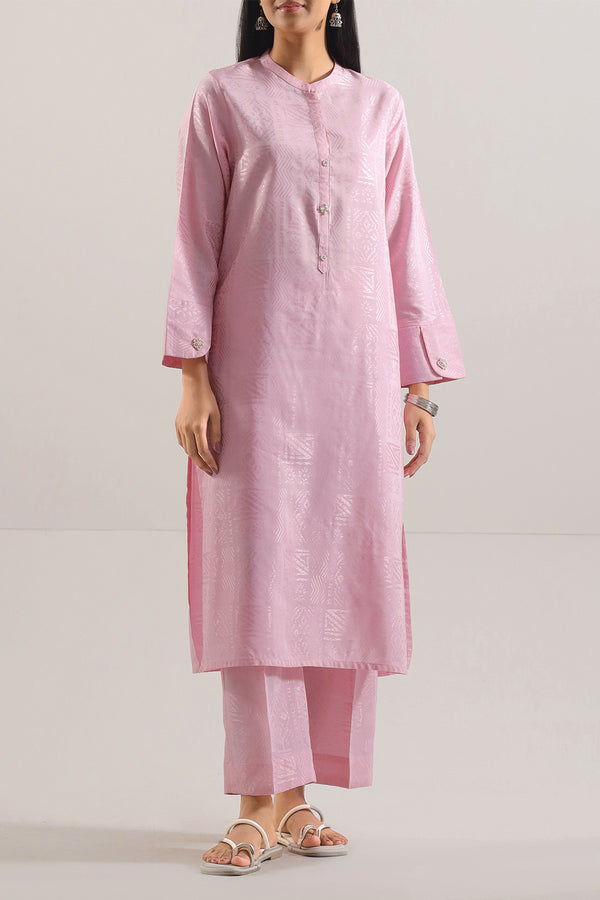Cotton Jacquard Stitched 2 Piece (Shirt/Trouser)