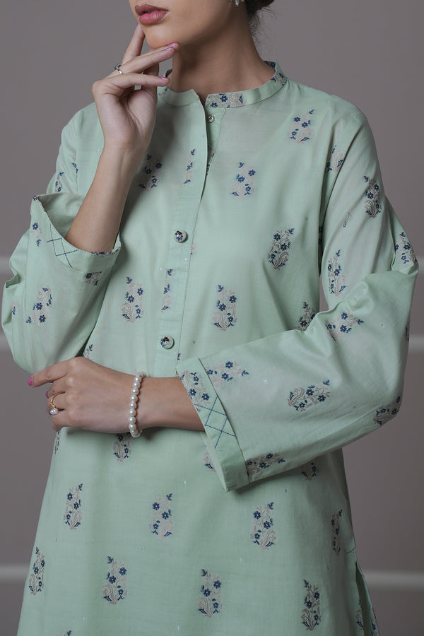 Cotton Jacquard Stitched 2 Piece (Shirt/Trouser)