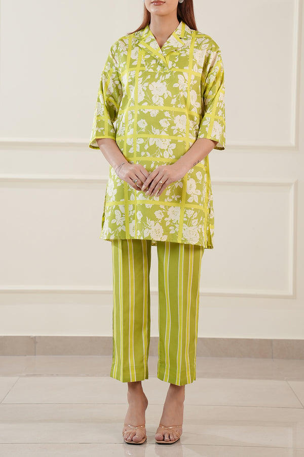 Printed Soft Touch Cotton Stitched 2 Piece (Shirt/Trouser)