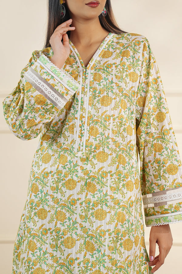 Printed Cotton Stitched 2 Piece (Shirt/Trouser)