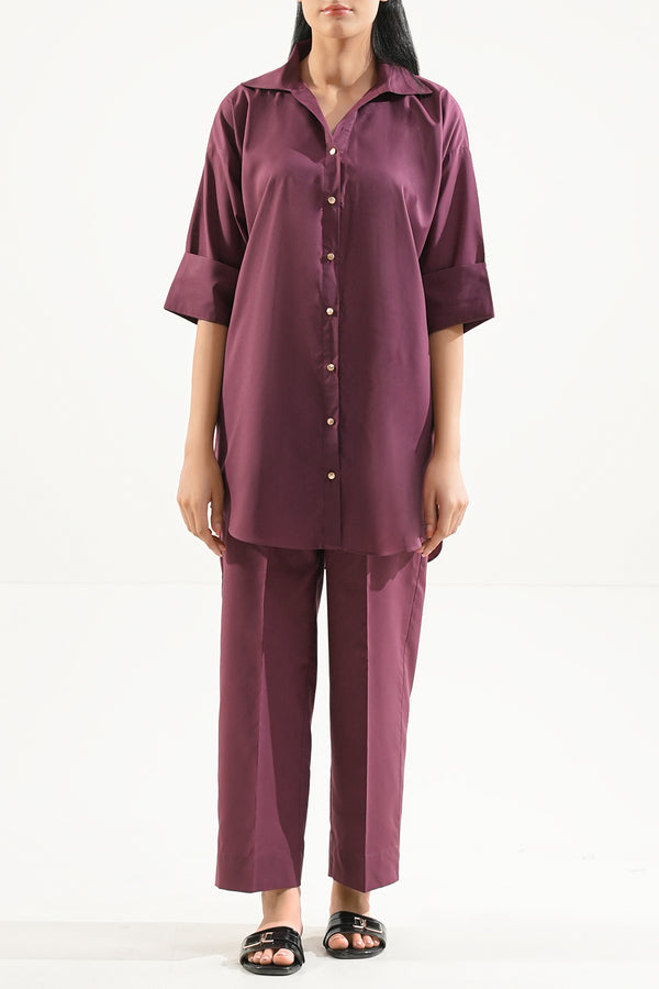 Solid Easy Care Fabric Stitched 2 Piece (Shirt/Trouser)