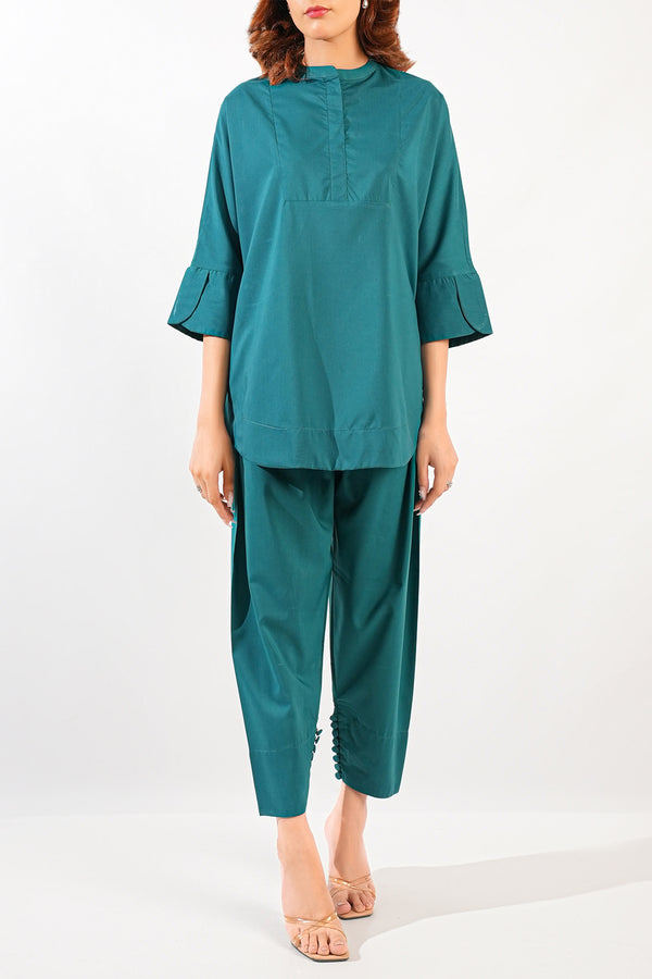 Solid Easy Care Fabric Stitched 2 Piece (Shirt/Trouser)