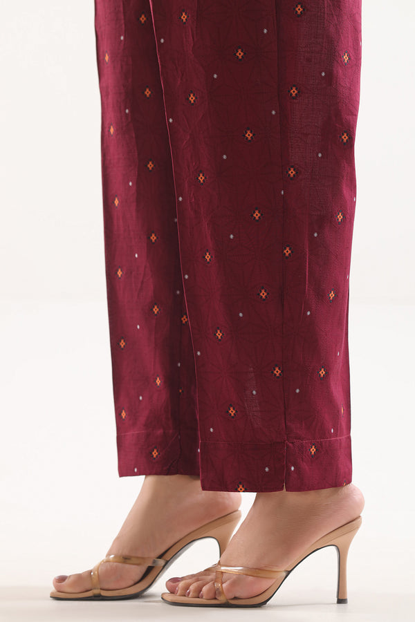 Cotton Jacquard Pants