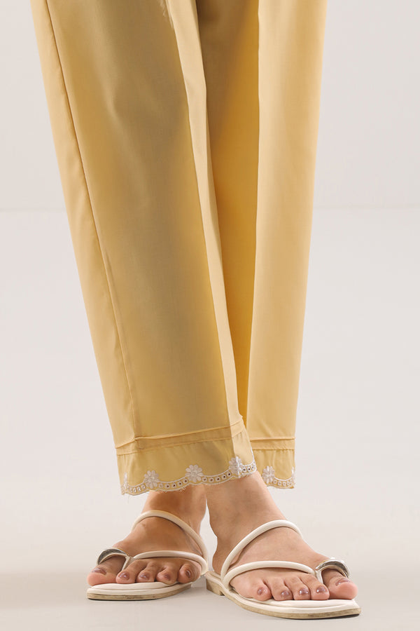 Embroidered Easy Care Weave Pant