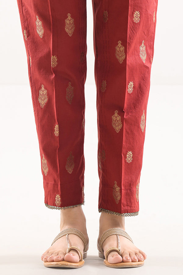 Cotton Jacquard Pants