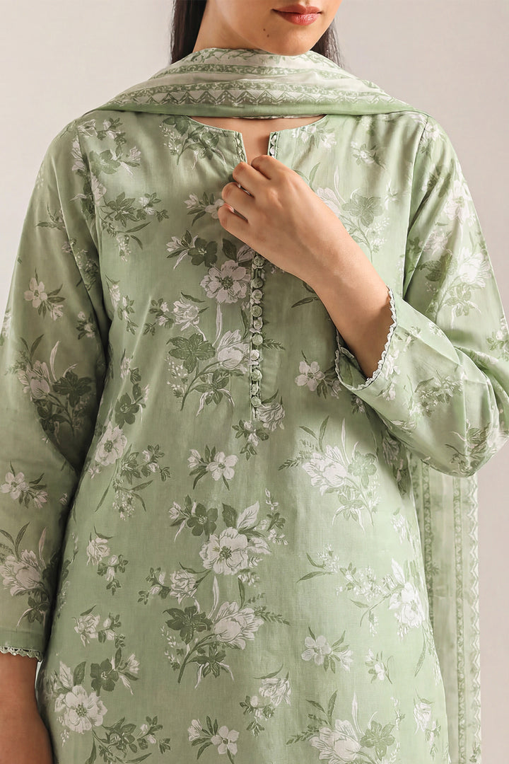 Unstitched Printed Lawn 3 Piece – SAYA