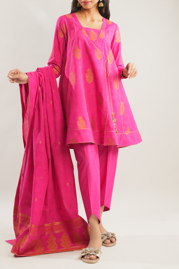 Unstitched Jacquard Cotton Shirt