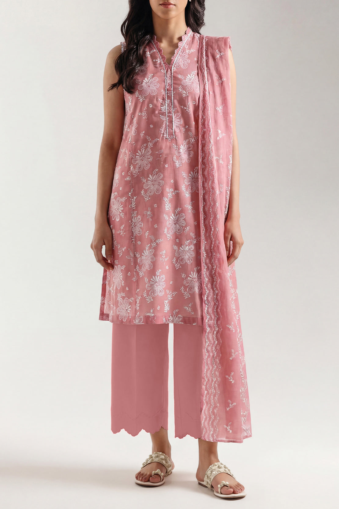 Unstitched Printed Lawn 3 Piece – SAYA