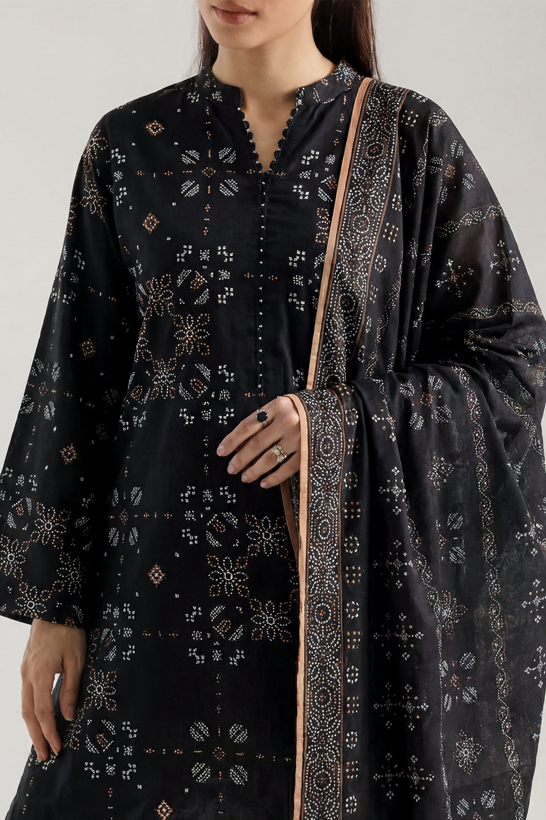 Unstitched Printed Lawn 3 Piece – SAYA