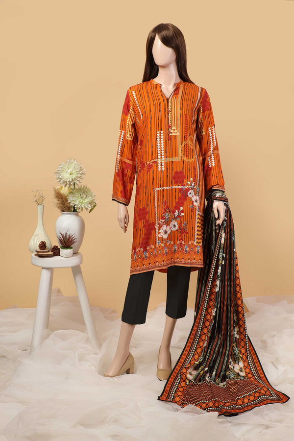 Unstitched Printed Viscose Dobby 2 Piece (Shirt/Dupatta)