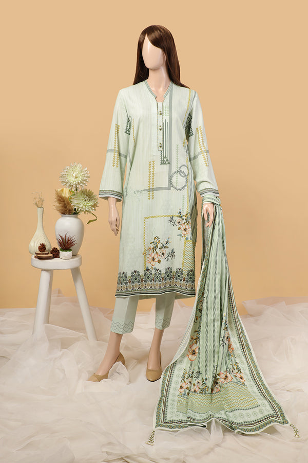 Unstitched Printed Viscose Dobby 2 Piece (Shirt/Dupatta)