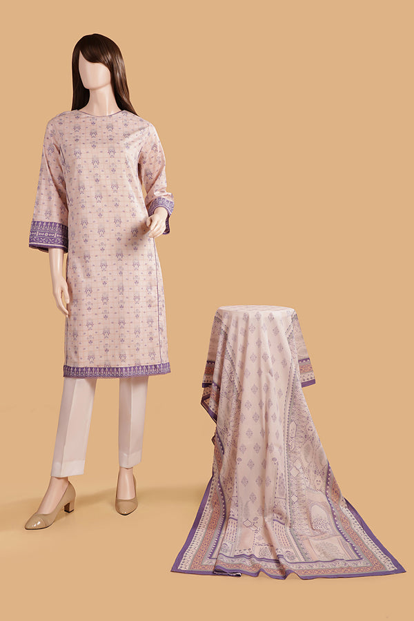 Printed Lawn Stitched 2 Piece (Shirt/Dupatta)