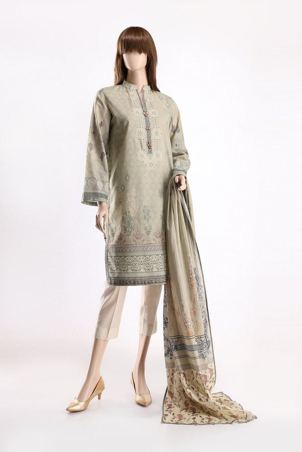 Unstitched Printed Lawn Shirt