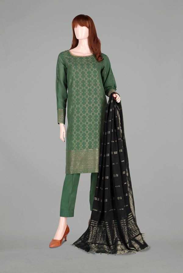 Unstitched Jacquard Lawn 3 Piece