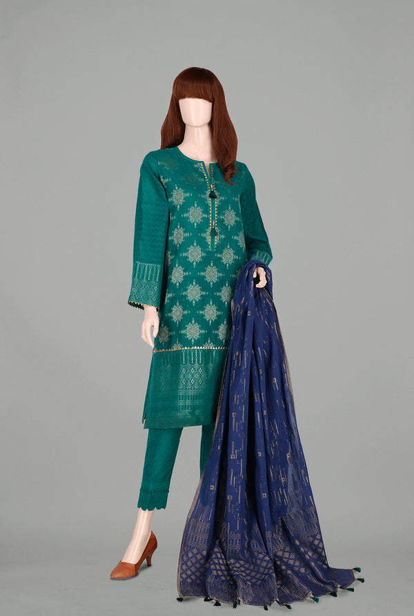 Unstitched Jacquard Lawn 3 Piece