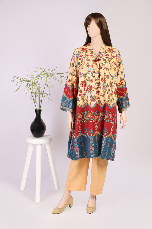 Unstitched Printed Khaddar Shirt