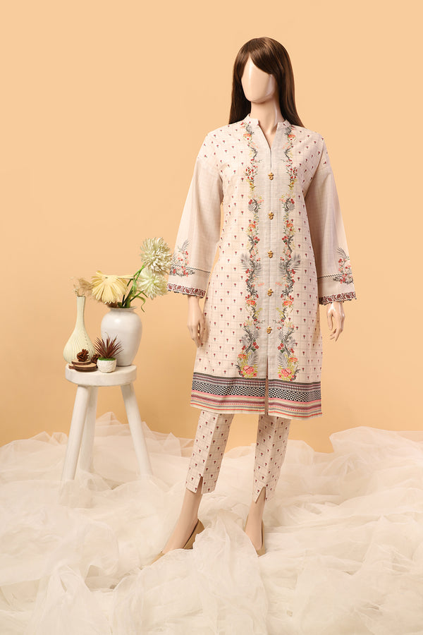 Unstitched Printed Khaddar Shirt