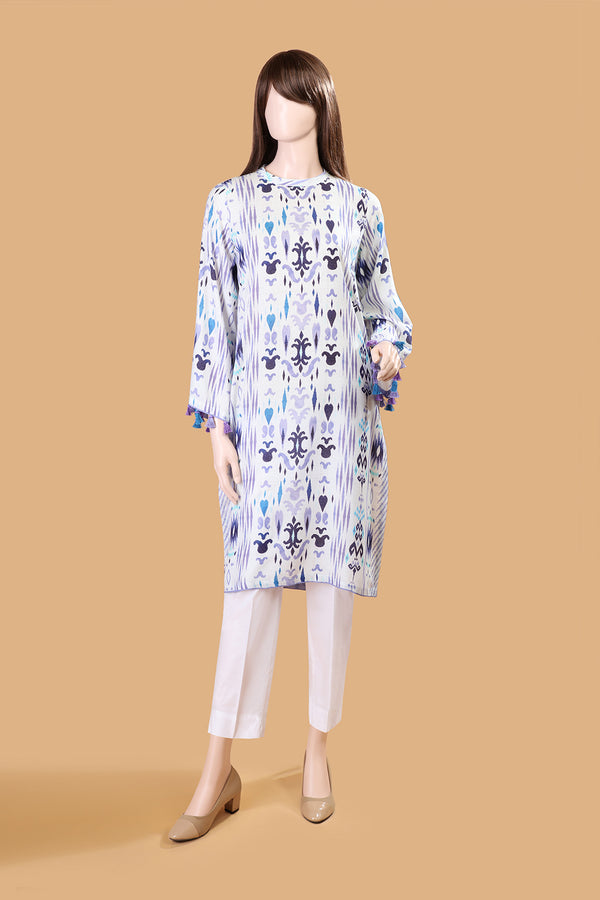 Unstitched Printed Karandi Shirt