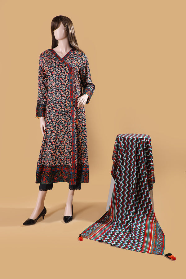 Unstitched Printed Marina 2 Piece (Shirt/Dupatta)