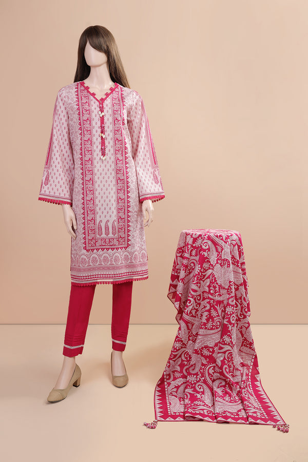 Unstitched Printed Khaddar Shirt