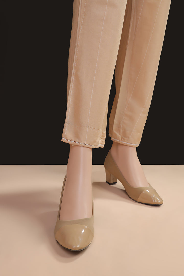 beige straight cambric pant