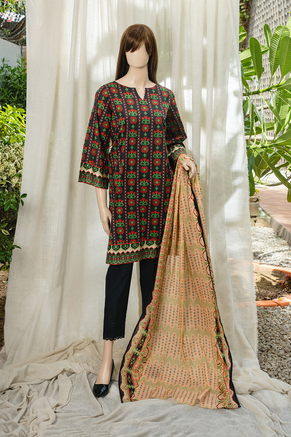 Unstitched Printed Lawn 3 Piece  <b>SPECIAL PRICE</b>