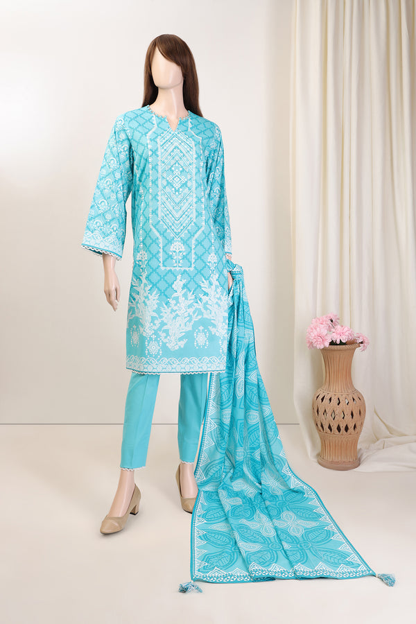 Unstitched Printed Lawn 3 Piece (Special Price)