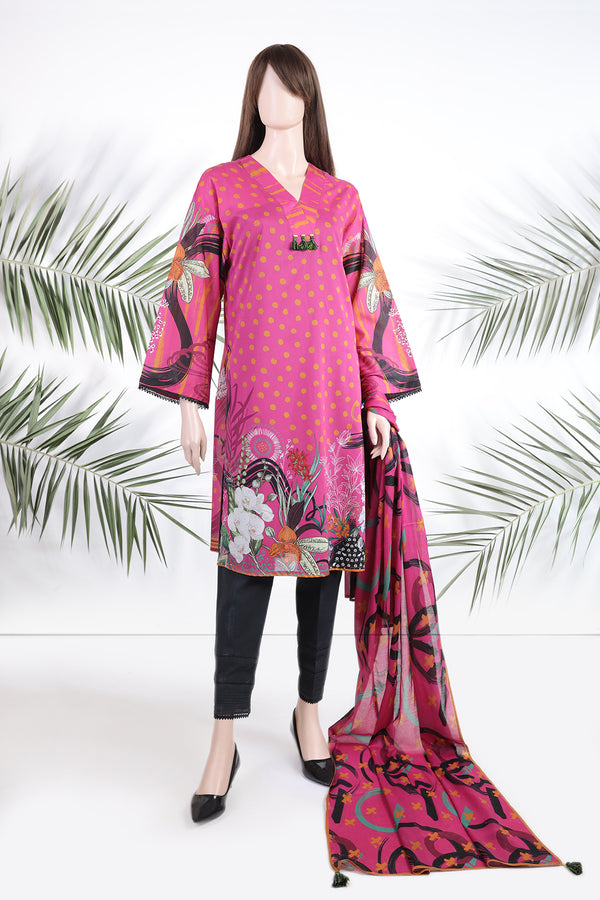 Unstitched Printed Lawn 2 Piece (Shirt/Dupatta) (SPECIAL PRICE)