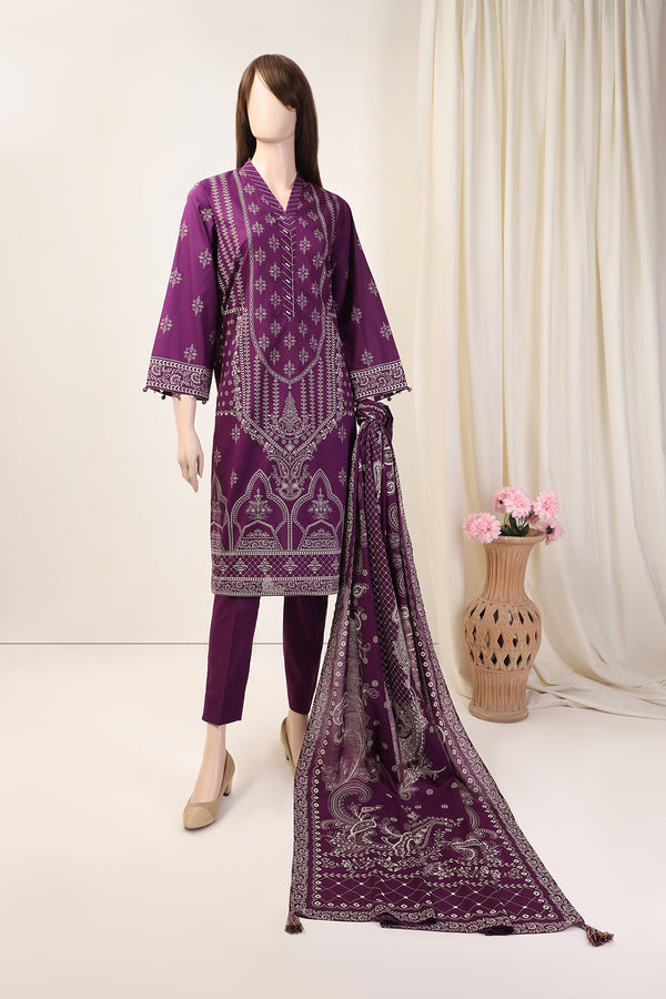 Unstitched Printed Lawn 3 Piece (Special Price)