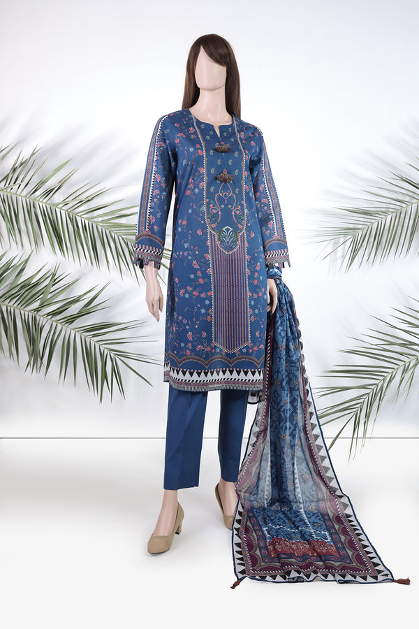 Unstitched Printed Lawn 3 Piece (Special Price)