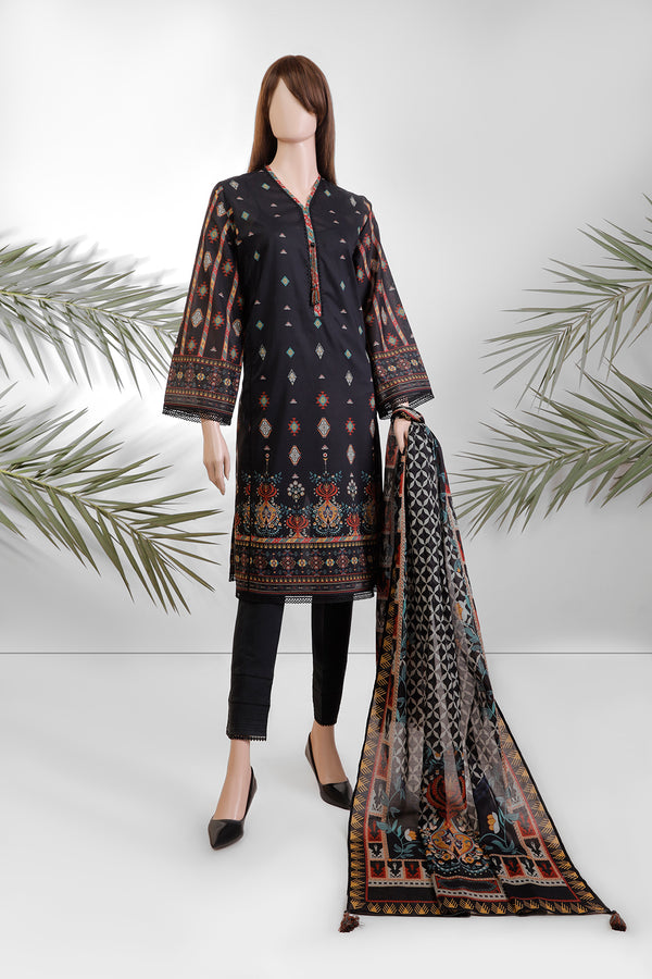 Unstitched Printed Lawn 3 Piece (Special Price)