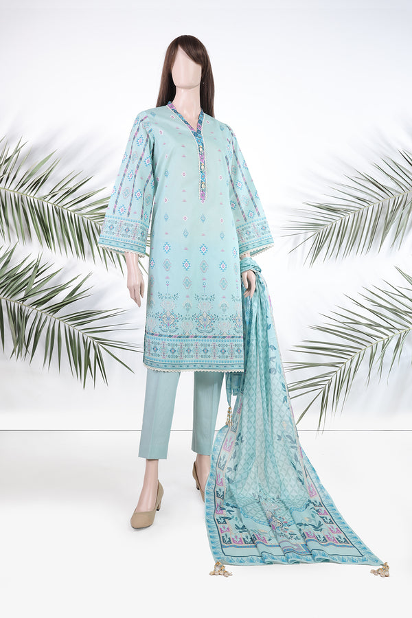 Unstitched Printed Lawn 3 Piece (Special Price)