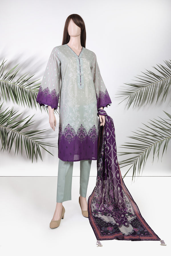 Unstitched Printed Lawn 3 Piece (Special Price)