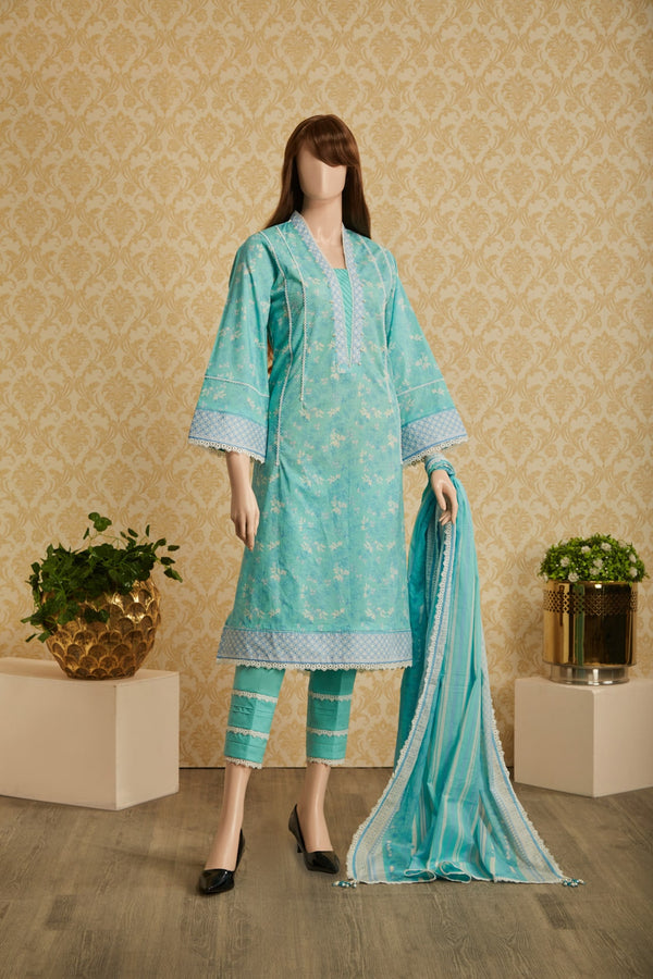 Unstitched Printed Lawn 3 Piece  <b>SPECIAL PRICE</b>