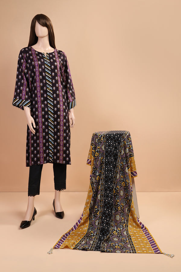 Unstitched Printed Marina 2 Piece (Shirt/Dupatta)